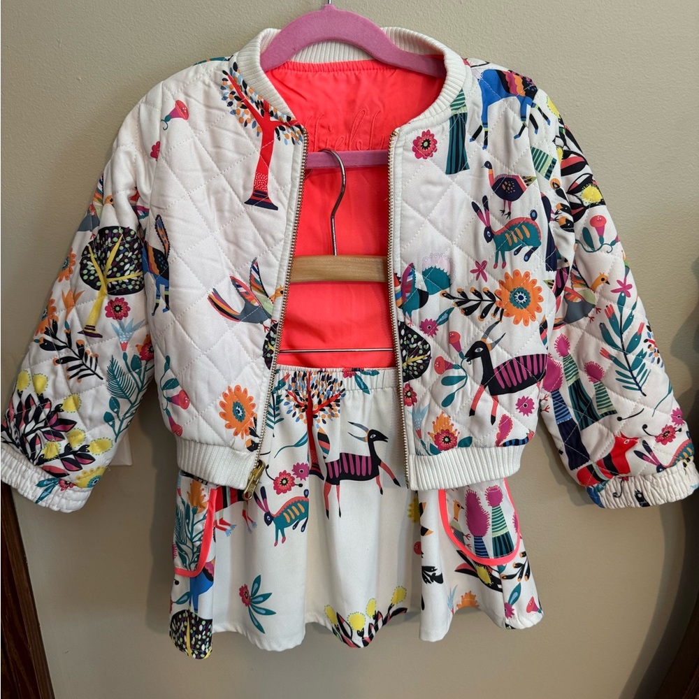 Billieblush - Quilted Reversible Jacket |Size 4| and Skirt |Size 3| Set
